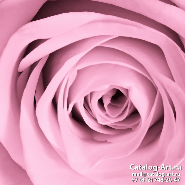 Натяжные потолки с фотопечатью - Розовые розы 54